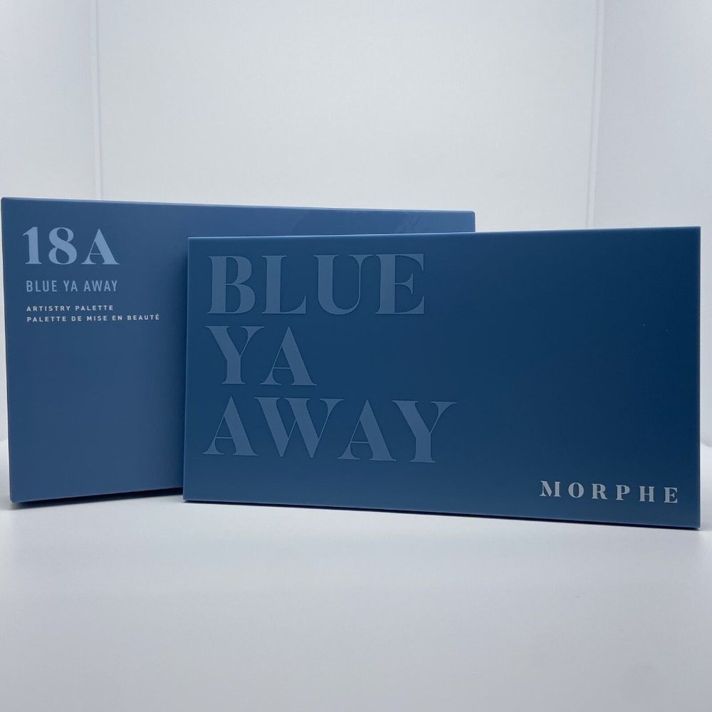 Morphe 18A‎ Blue Ya Away Eyeshadow Artistry Palette w/ Free Morphe Makeup Bag - Picture 12 of 16
